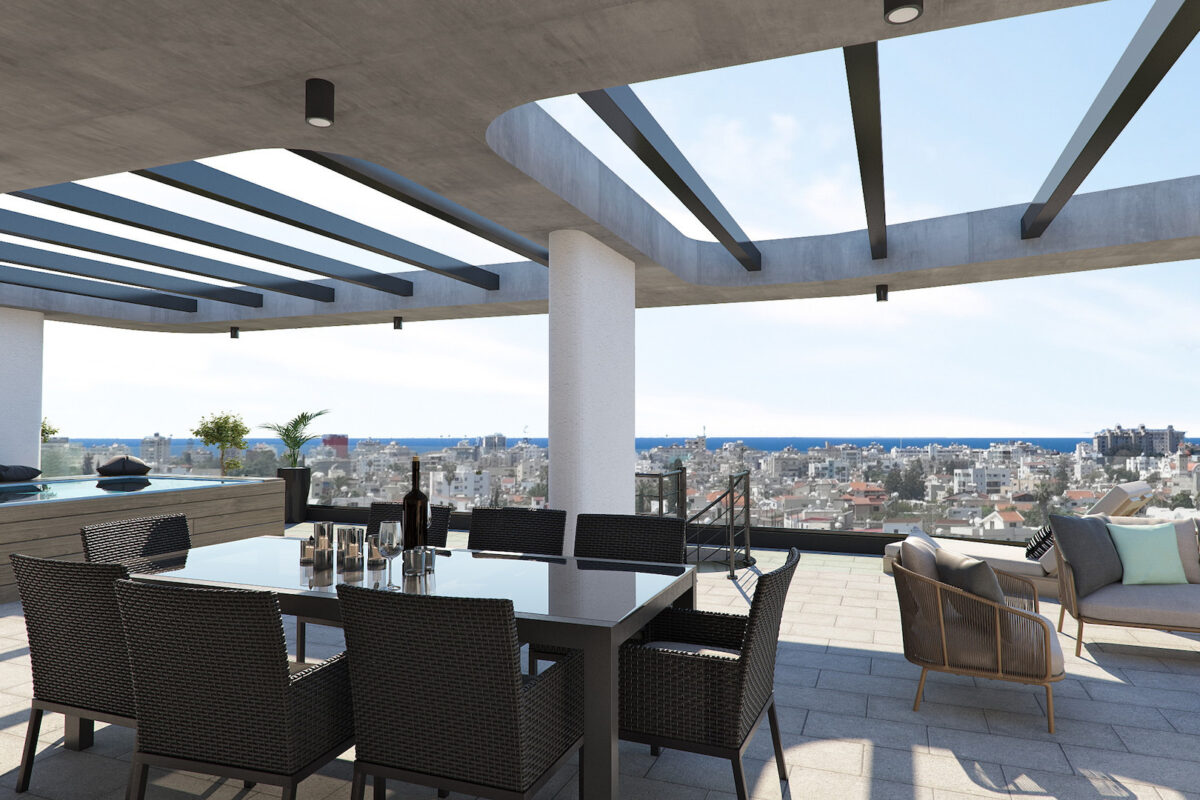 Modern 2 Bedroom Apartment Livadia Near Pool and Gym