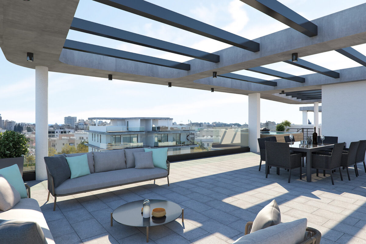 Modern 2 Bedroom Apartment Livadia Near Pool and Gym