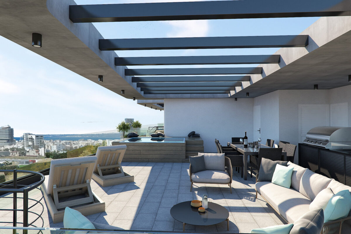 Modern 2 Bedroom Apartment Livadia Near Pool and Gym