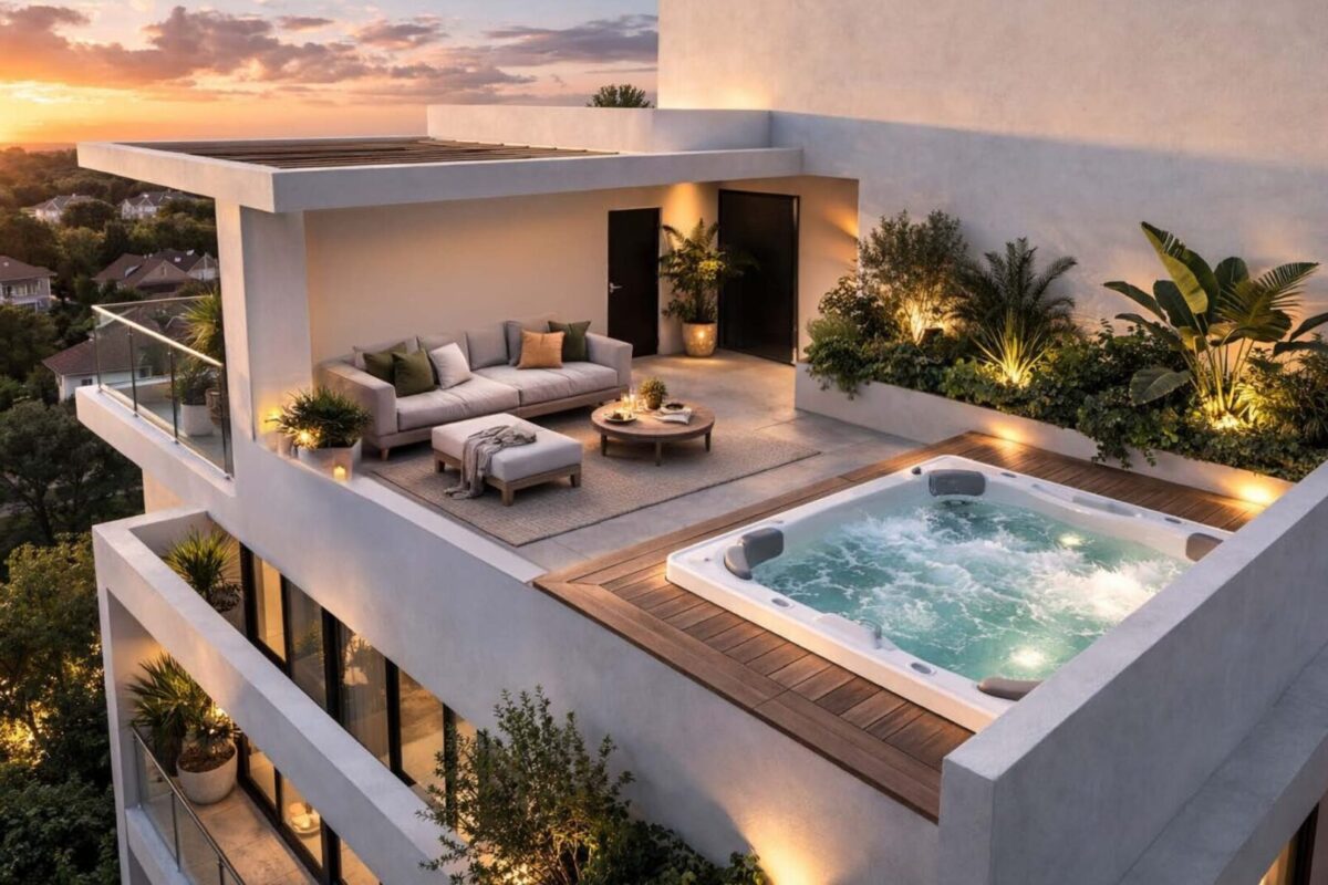 Modern 2 Bedroom Apartment with Roof Garden