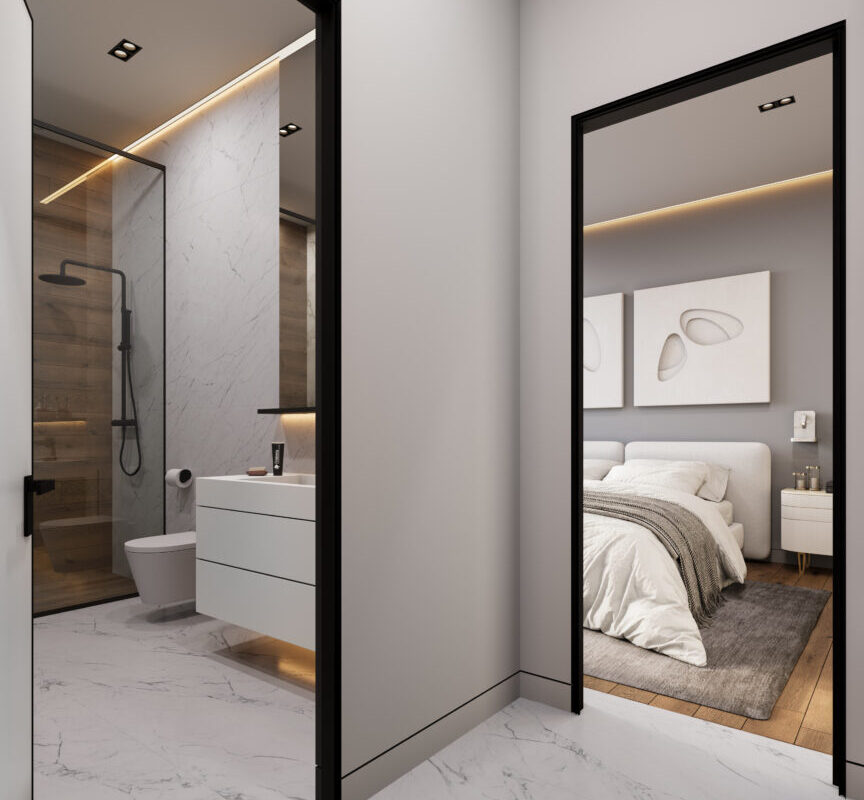 Modern 1 Bedroom Apartment with Communal Pool
