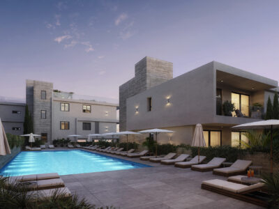 Modern 1 Bedroom Apartment with Communal Pool