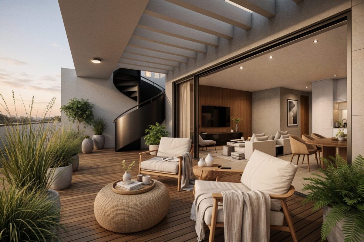 Modern 2 Bedroom Apartment with Roof Garden