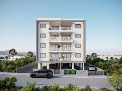 Modern 2 Bedroom Apartment with Covered Veranda in Paphos City Centre