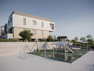 Modern 2 Bedroom Garden Apartment with Covered Veranda
