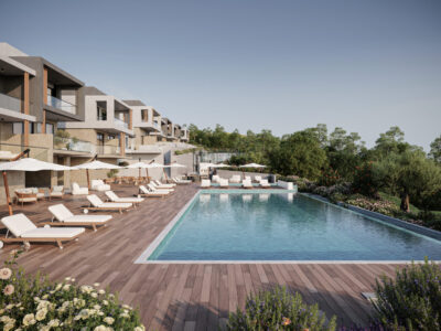 Modern 2 Bedroom Garden Apartment with Covered Veranda