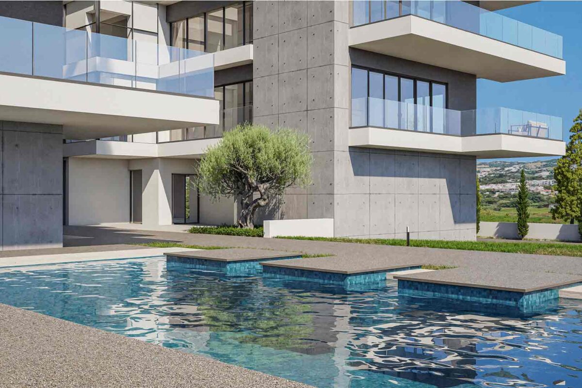 Modern 2 Bedroom Apartment with Communal Pool