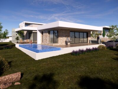 Contemporary 5 Bedroom Bungalow with Private Pool in Tala Paphos (render)