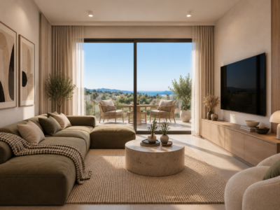Modern 2 Bedroom Apartment with Covered Veranda in Paphos City Centre