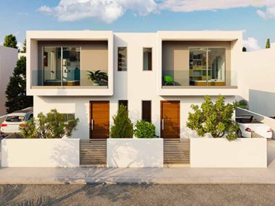 3 Bedroom Semi Detached House in Mandria, Paphos - entrance and parking