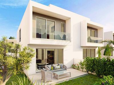 3 Bedroom Semi Detached House in Mandria, Paphos - rear terrace and garden
