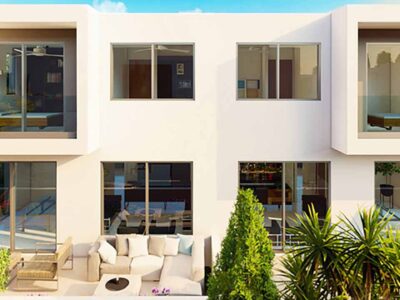 3 Bedroom Semi Detached House in Mandria, Paphos - rear elevation
