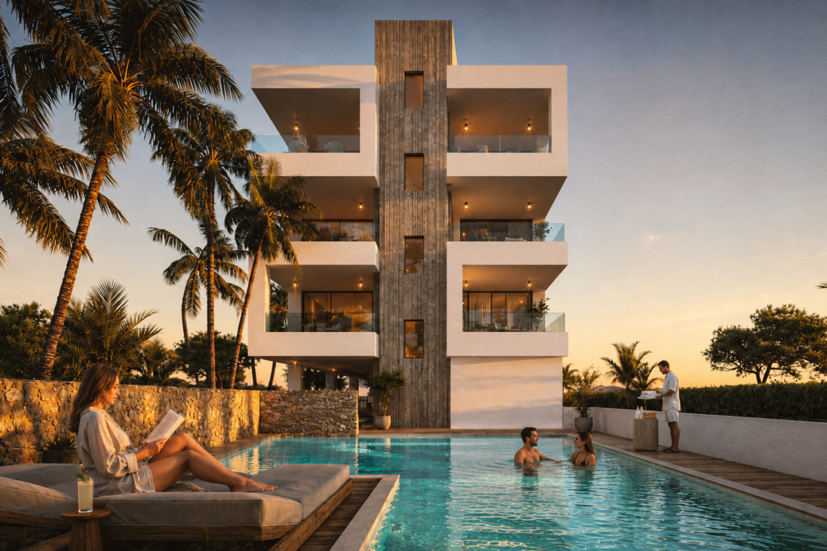 Modern 2 Bedroom Apartment with Sea Views