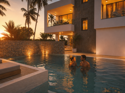 Modern 2 Bedroom Apartment with Sea Views
