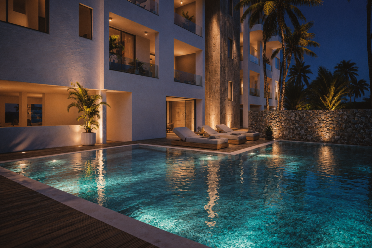 Modern 2 Bedroom Apartment with Sea Views