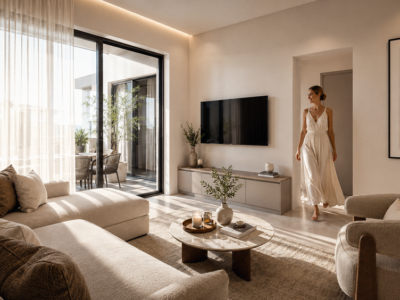 Designer 2 Bedroom Apartment with Communal Pool