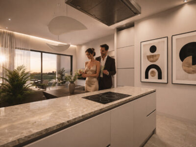 Modern 2 Bedroom Apartment with Sea Views