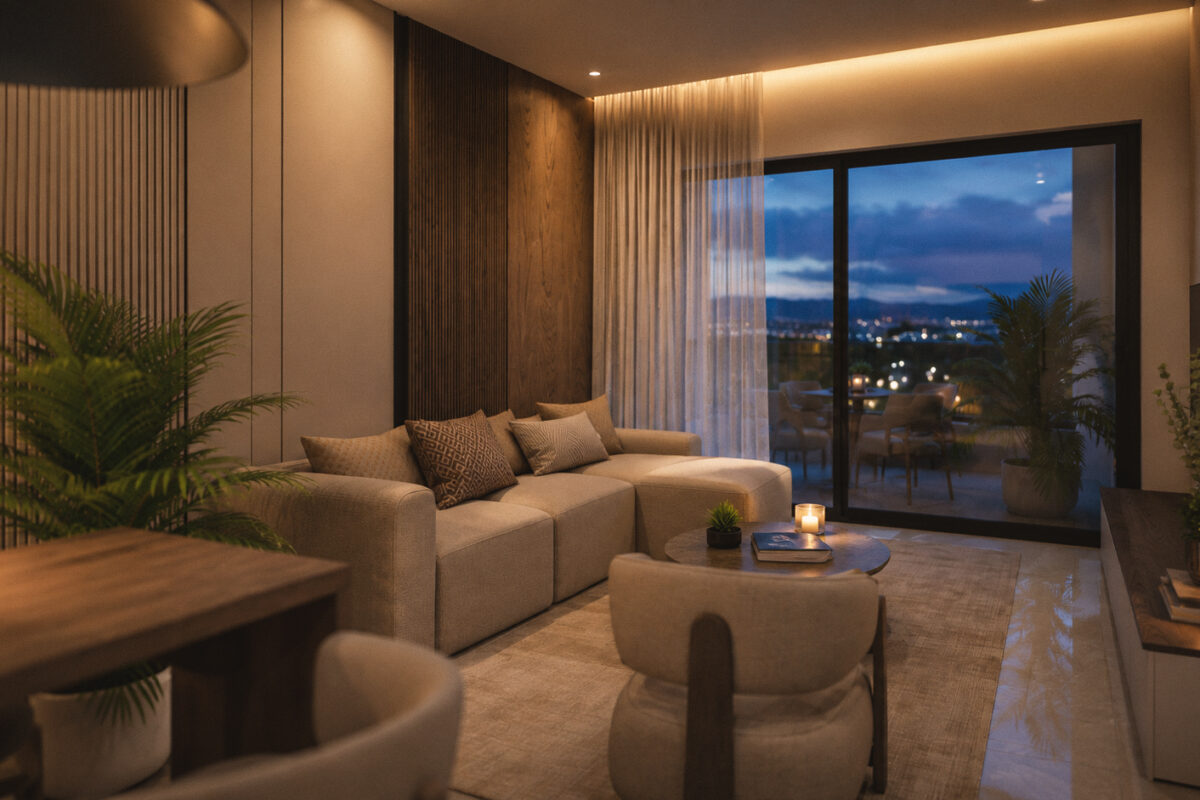 Modern 2 Bedroom Apartment with Sea Views