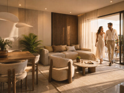 Modern 2 Bedroom Apartment with Sea Views