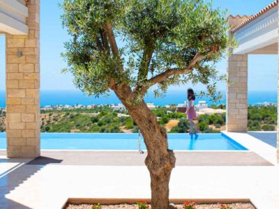 3 Bedroom Villa near Kouklia Paphos – representative covered terrace and pool