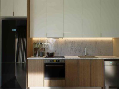 3 Bedroom Apartment in Prodromi Polis – interior render of the kitchen